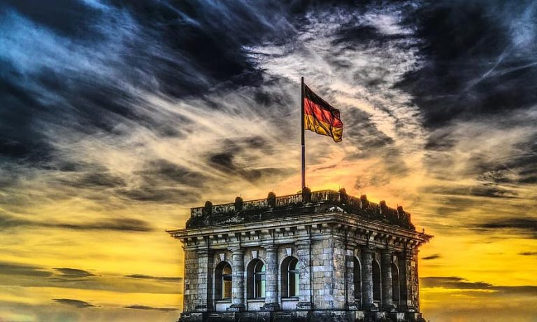 bundestag, german flag, reichstag, bundestagswahl, germany, capital, flag, architecture, building, government district, berlin