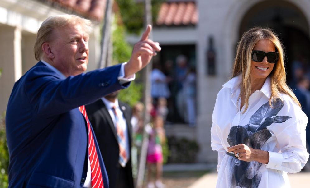 Donald Trump and Melania Voting Today