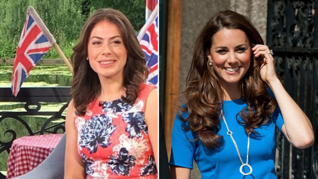 Kate Middleton and Katie Nicholl