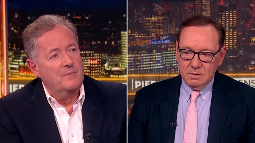 Piers Morgan and Kevin Spacey