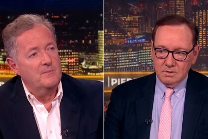 Piers Morgan and Kevin Spacey