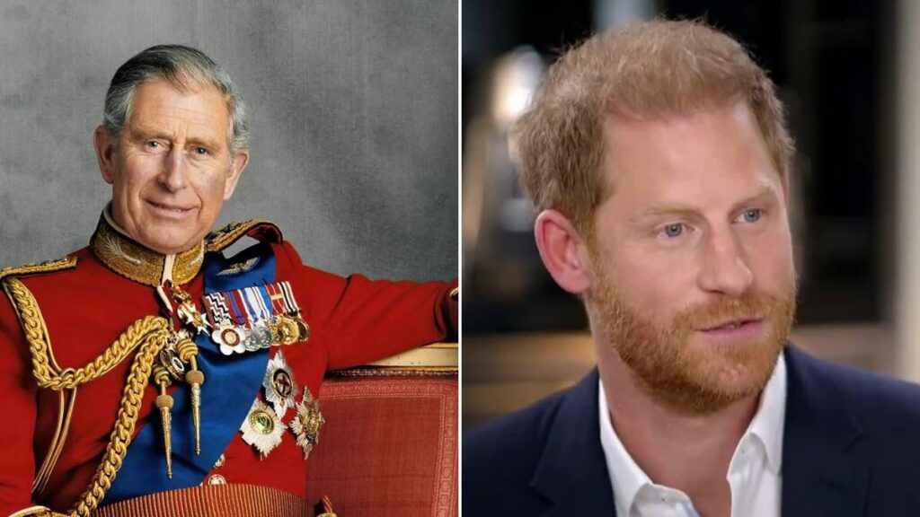 Charles III and Prince Harry