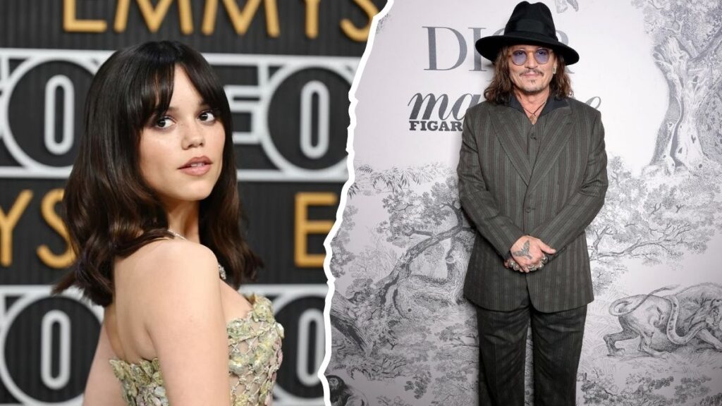 Jenna Ortega and Johnny Depp