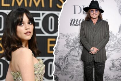 Jenna Ortega and Johnny Depp