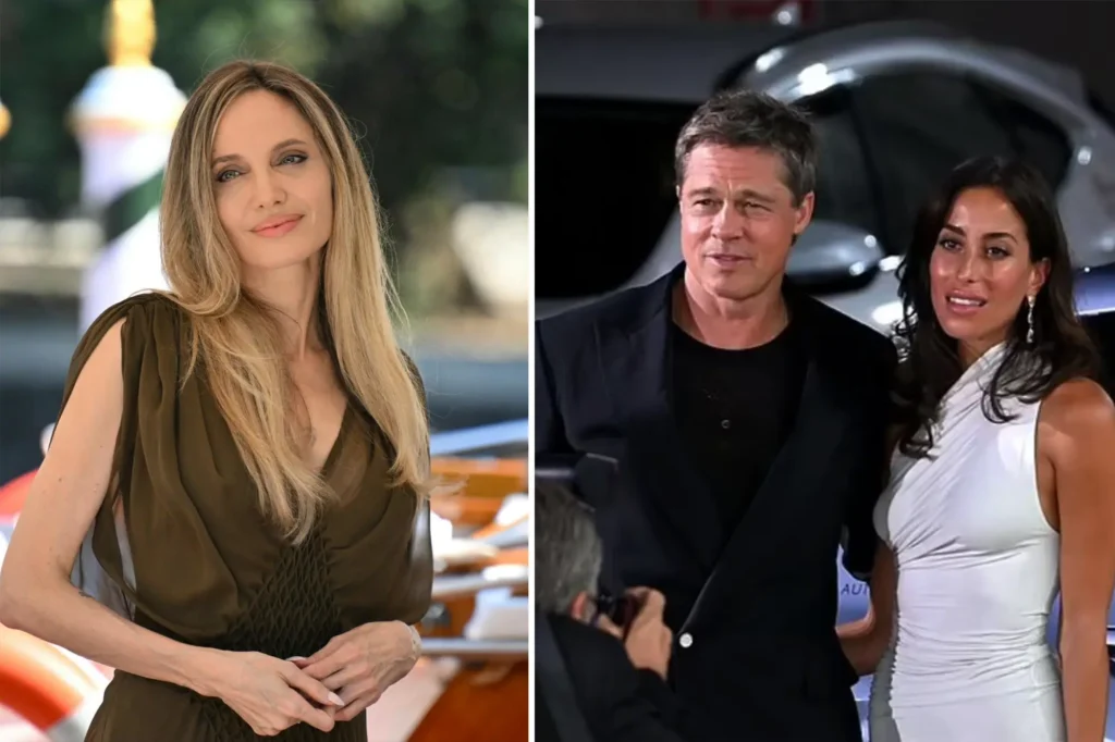 Angelina Jolie, Brad Pitt and Ines De Ramon