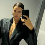 Irina Shayk grabbed everyone's attention in her bold outfit.