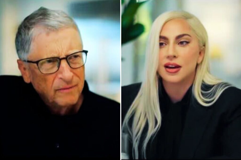 Lady Gaga and Bill Gates