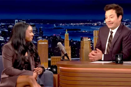 Simone Biles and Jimmy Fallon On Wednesday