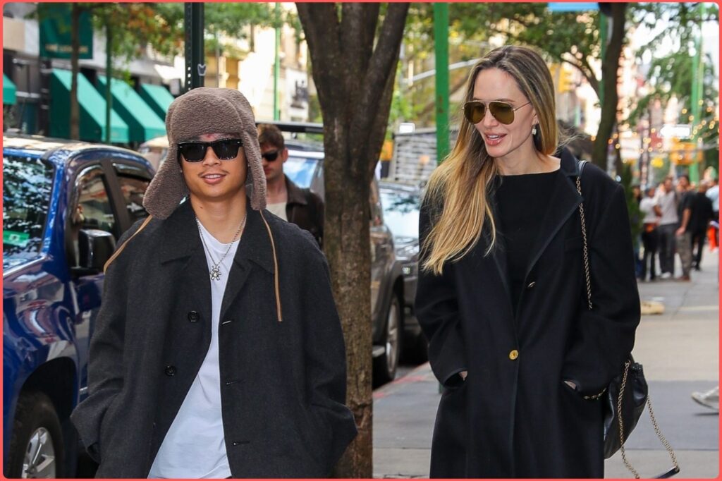 Angelina Jolie and her son Pax