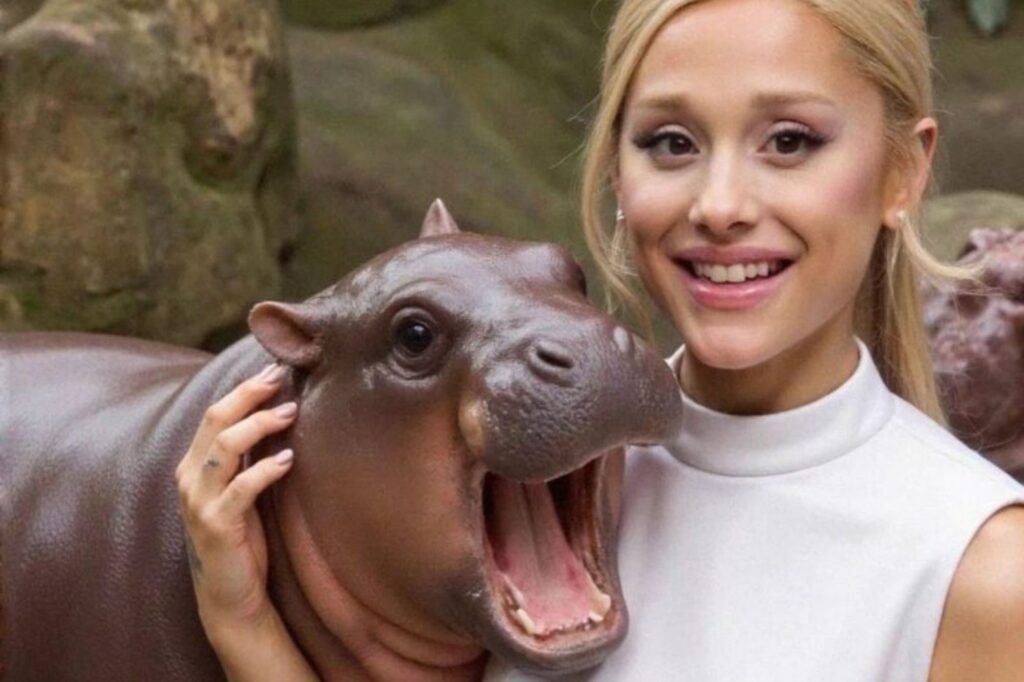 Ariana Grande and Mu-Deng Hippo