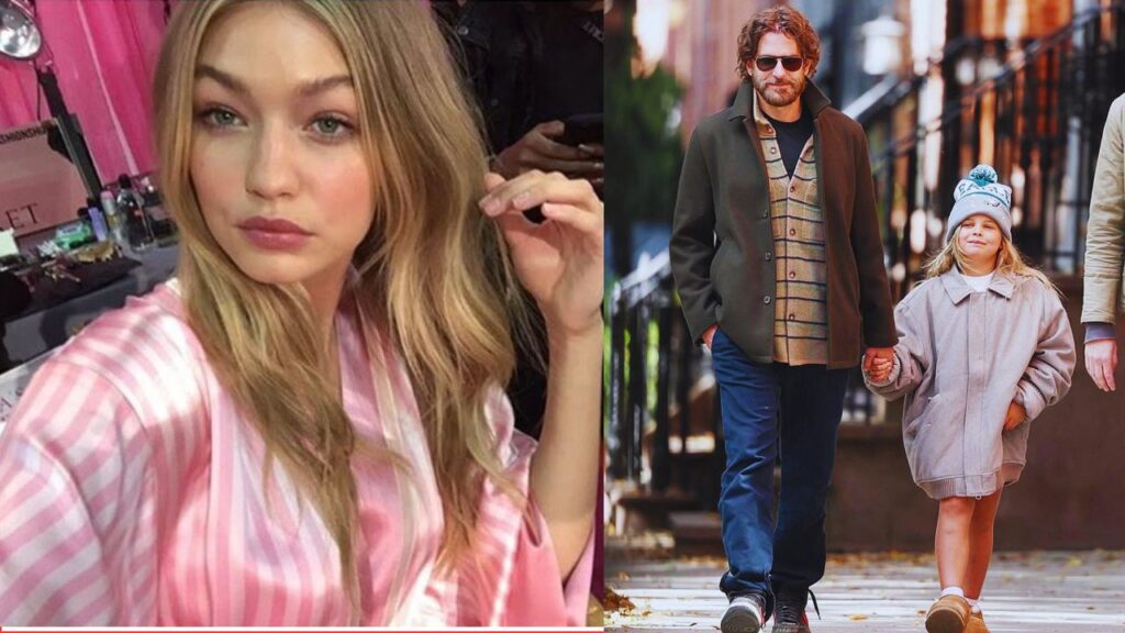 Bradley Cooper and his daughter, Lea - Gigi Hadid