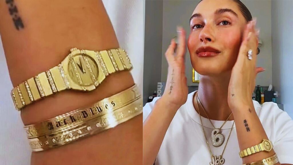 Hailey Bieber Shows Off $5K Bracelet Dedicated to Newborn Son