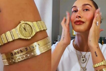 Hailey Bieber Shows Off $5K Bracelet Dedicated to Newborn Son