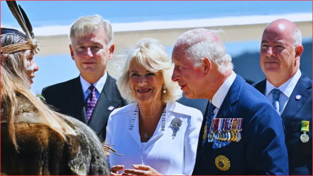 King Charles III and Queen Camilla October 21, 2024, in Canberra, Australia.