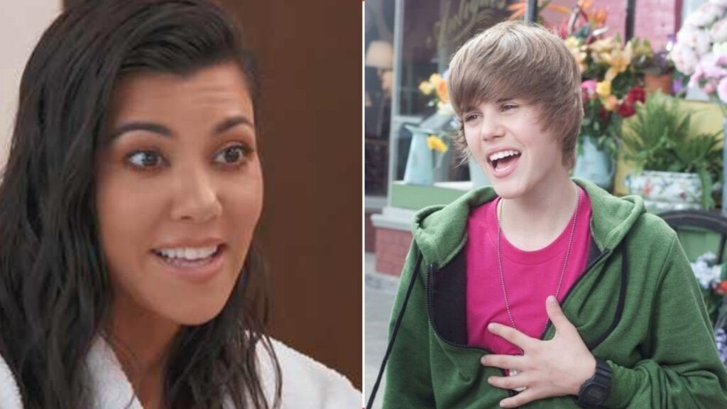 Kourtney Kardashian and Justin Bieber