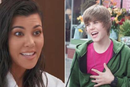 Kourtney Kardashian and Justin Bieber