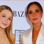 Victoria Beckham and her daughter Harper at Bazaar Awards